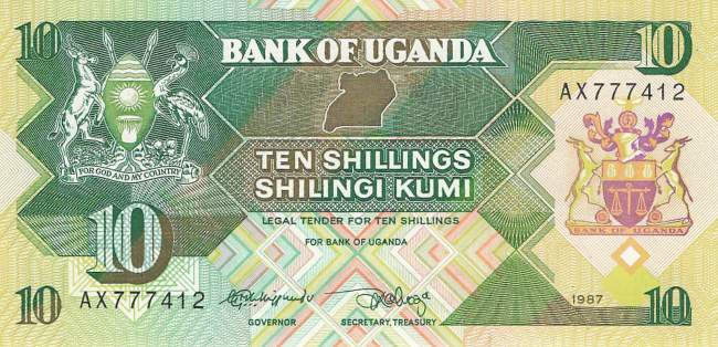 Uganda 10 Shilling 1987 p.28